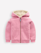 Load image into Gallery viewer, NWT Mini Boden Reversible Borg Hoodie
