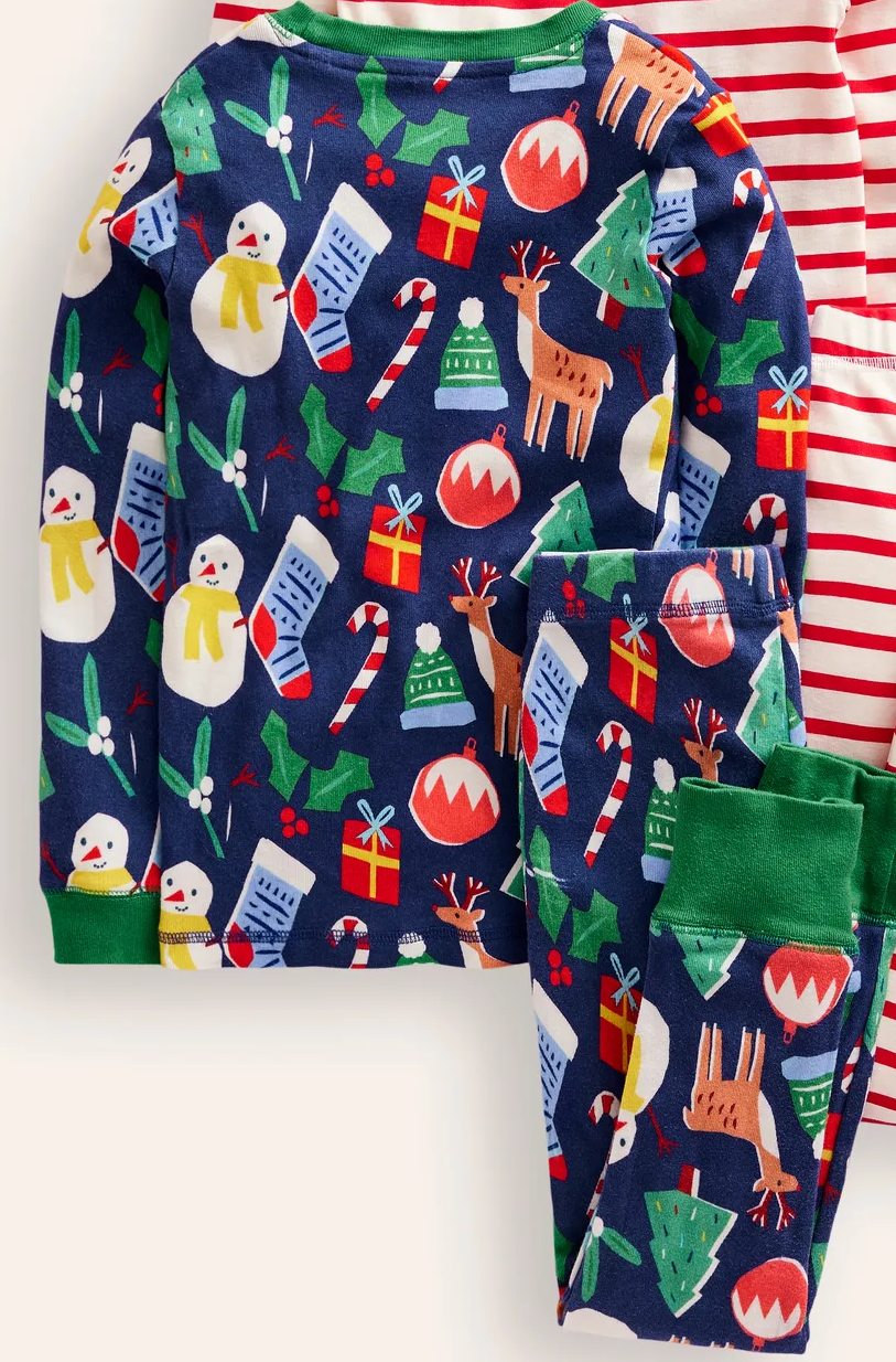 NWT Mini Boden Snug Pajamas One set Mini World Explorers