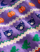 Load image into Gallery viewer, NWOT Mini Boden Halloween Fair Isle Cardigan