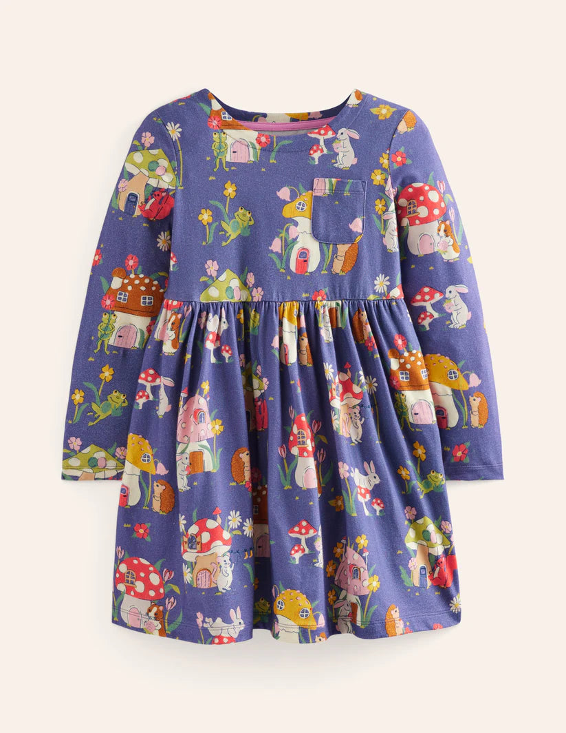 mini boden fun jersey dress Kids' Fun Heart Pocket Jersey Dress (Women)