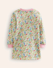 Load image into Gallery viewer, NWOT Mini Boden Ida Sweatshirt Appliqué Dress