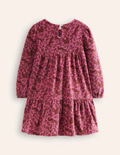 Load image into Gallery viewer, NWT Mini Boden Tiered Velour Dress