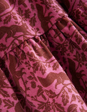 Load image into Gallery viewer, NWT Mini Boden Tiered Velour Dress