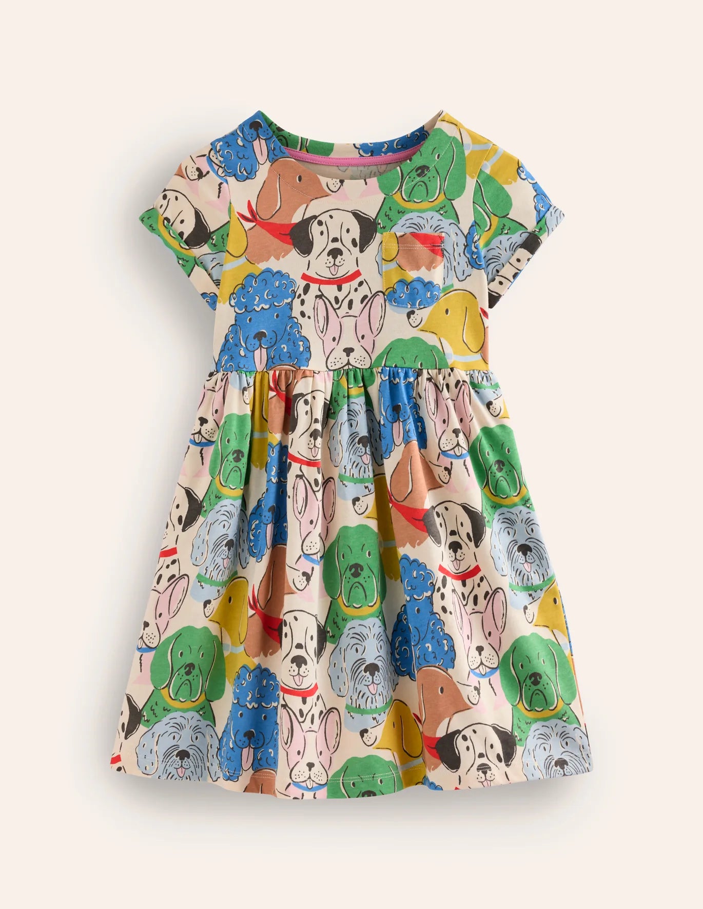 NEW Mini Boden Short-sleeved Fun Jersey Dress