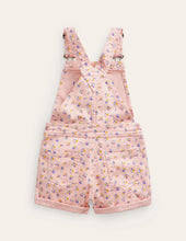 Load image into Gallery viewer, NWOT Mini Boden Heart Pocket Short Overalls
