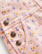 Load image into Gallery viewer, NWOT Mini Boden Heart Pocket Short Overalls