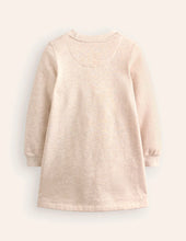 Load image into Gallery viewer, NWOT Mini Boden Cosy Appliqué Sweatshirt Dress