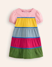 Load image into Gallery viewer, NWT Mini Boden Cord Tiered Twirly Dress