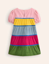 Load image into Gallery viewer, NWT Mini Boden Cord Tiered Twirly Dress