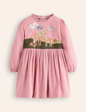 Load image into Gallery viewer, NWT Mini Boden Cord Appliqué Dress