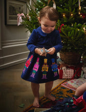 Load image into Gallery viewer, NWOT Mini Boden Velour Appliqué Dress