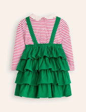 Load image into Gallery viewer, NWT Mini Boden Christmas Tree Dress Set