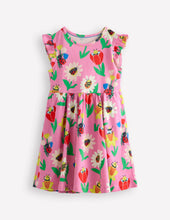 Load image into Gallery viewer, NWOT Mini Boden Posie Frill Sleeve Dress
