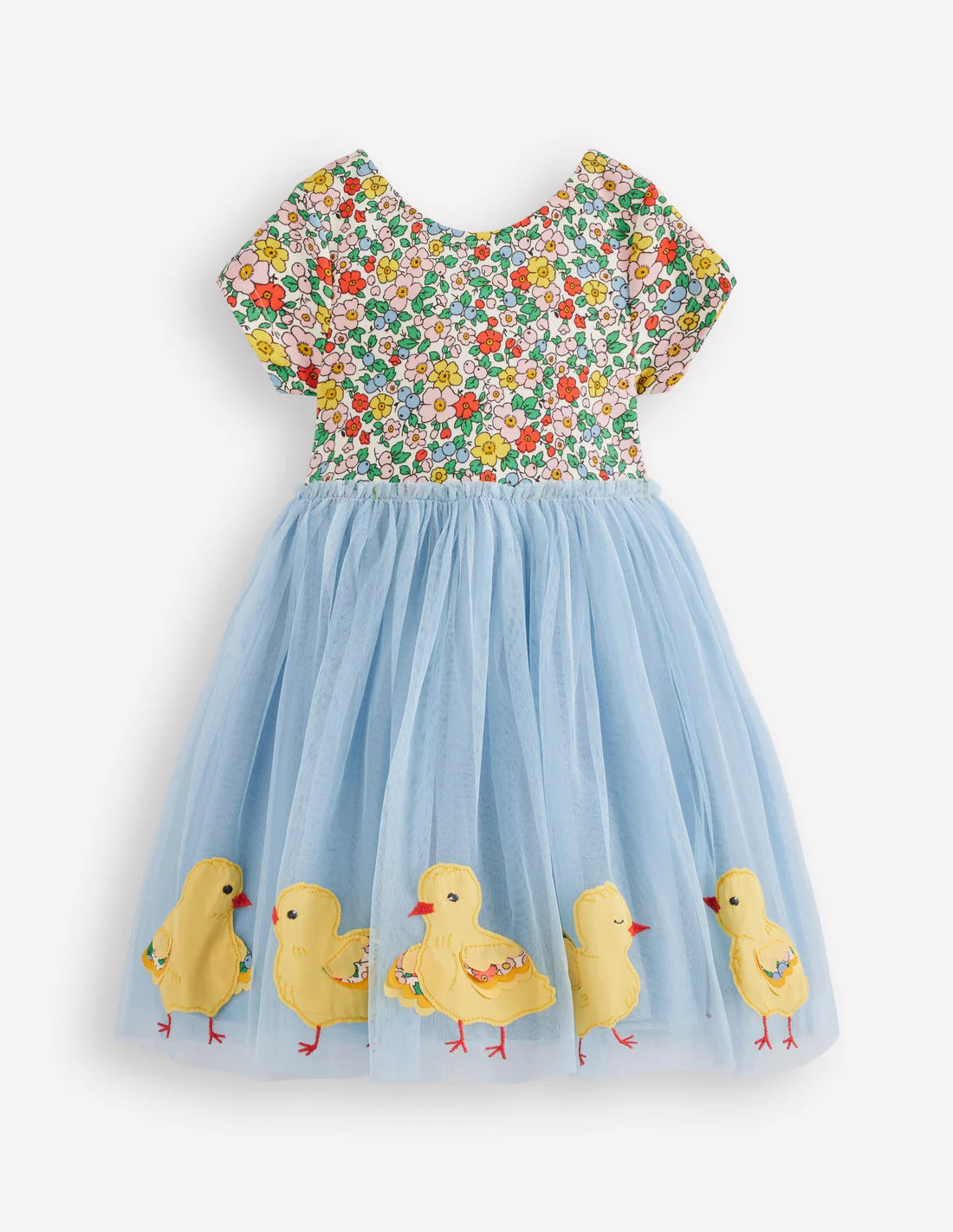 mini boden applique dress Ami Applique Tulle Dress Pale Blue Horses Boden Women's 3-4y