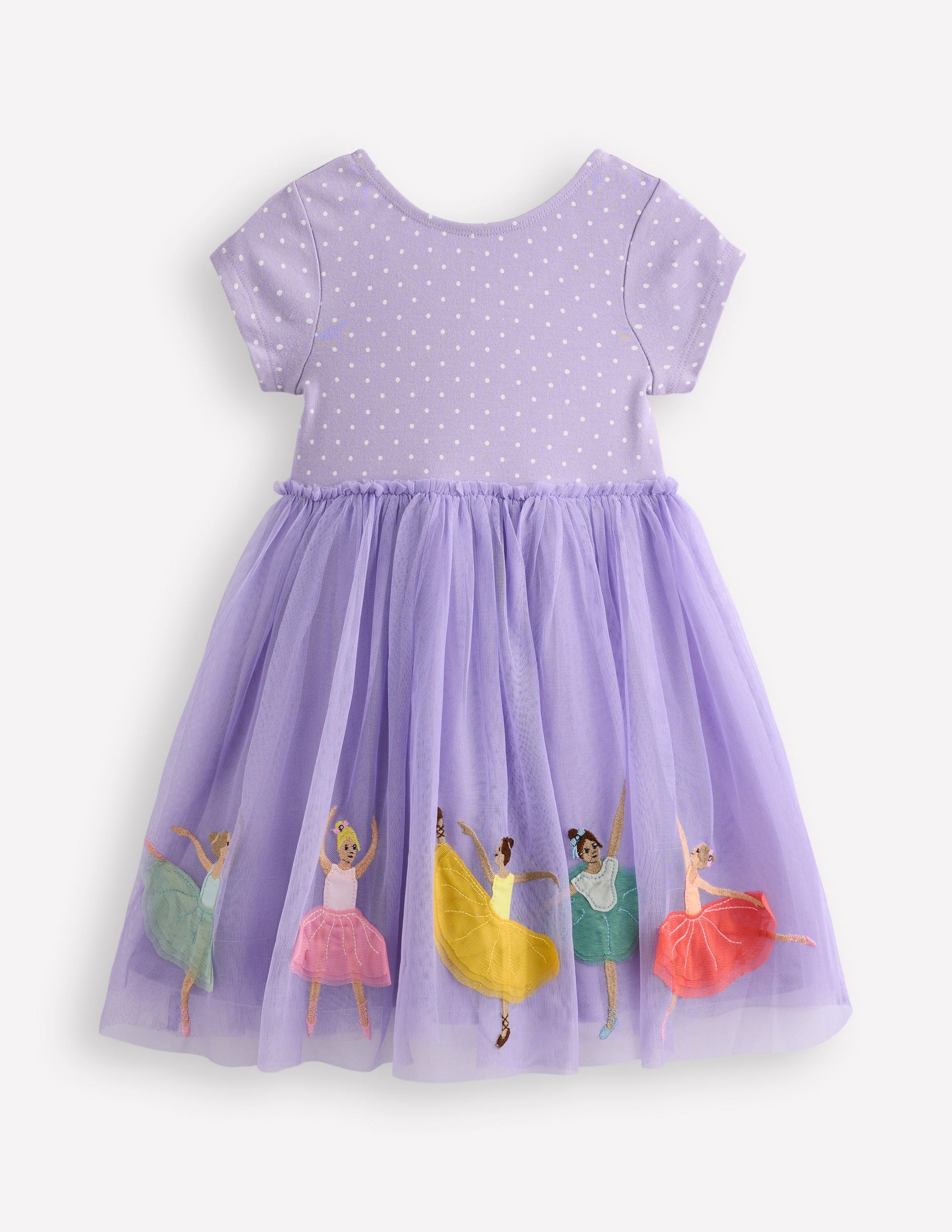 Ami Applique Tulle Dress, Girls Kids Boden
