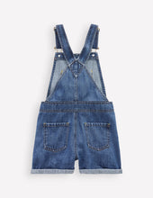 Load image into Gallery viewer, NWOT Mini Boden Heart Pocket Short Overalls