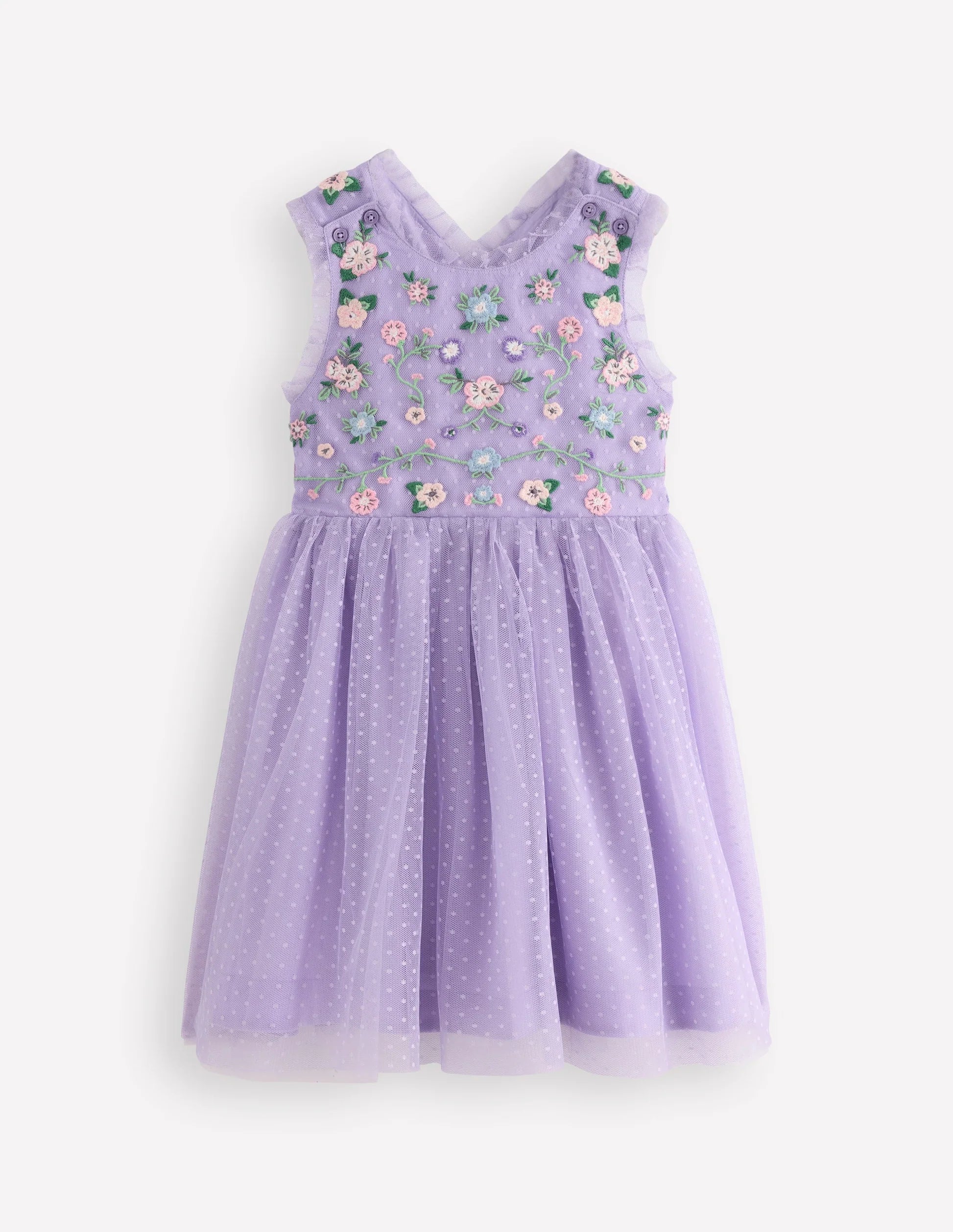 NWT Mini Boden Tulle Cross-Back Dress Mini World Explorers NWT Mini Boden Tulle Cross-Back Dress Mini World Explorers