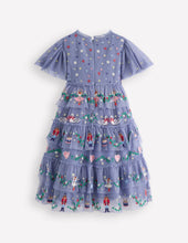 Load image into Gallery viewer, NWT Mini Boden Embroidered Tulle Ruffle Dress