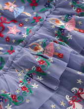 Load image into Gallery viewer, NWT Mini Boden Embroidered Tulle Ruffle Dress