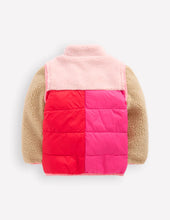 Load image into Gallery viewer, NWT Mini Boden 2-in-1 Borg Mix Jacket
