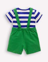 Load image into Gallery viewer, NWOT Mini Boden Jersey Dungaree Set