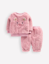 Load image into Gallery viewer, NWOT Mini Boden Novelty Borg Sweatshirt Set