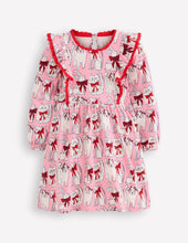 Load image into Gallery viewer, NWOT Mini Boden Long Sleeve Ruffle Dress