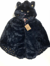 Load image into Gallery viewer, NWT Mini Boden Kids' Cat Faux Fur Hooded Cape