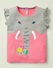 Load image into Gallery viewer, NWOT Mini Boden Flutter Applique T-Shirt