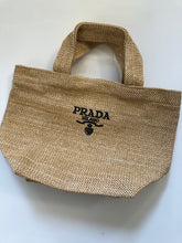 Load image into Gallery viewer, NEW Prada Raffia Woven Tote Bag
