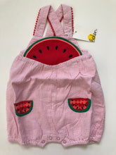 Load image into Gallery viewer, NWT Mini  Boden Fun Ticking Watermelons Romper