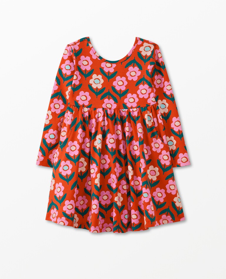 NWOT Hanna Andersson Print Super Soft Skater Dress – Mini World Explorers