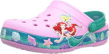 Load image into Gallery viewer, NWT Crocs Girls Princess Ariel Clogs| Water Shoes-FREE 4 pc Charms