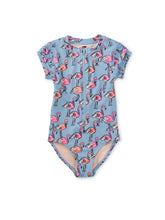 Load image into Gallery viewer, NWT Tea Collection Long Rash Guard One-Piece Swimsuit