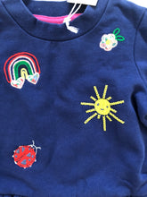 Load image into Gallery viewer, NWT Mini Boden Embroidered Sweatshirt Dress