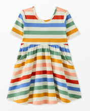 Load image into Gallery viewer, NWOT Hanna Andersson Stripe Skater Dress with Pockets