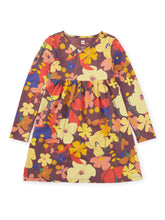 Load image into Gallery viewer, NWT Tea Collection Long Sleeve Wrap Neck Dress