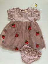 Load image into Gallery viewer, NWT Mini Boden Strawberry Tulle Dress Set