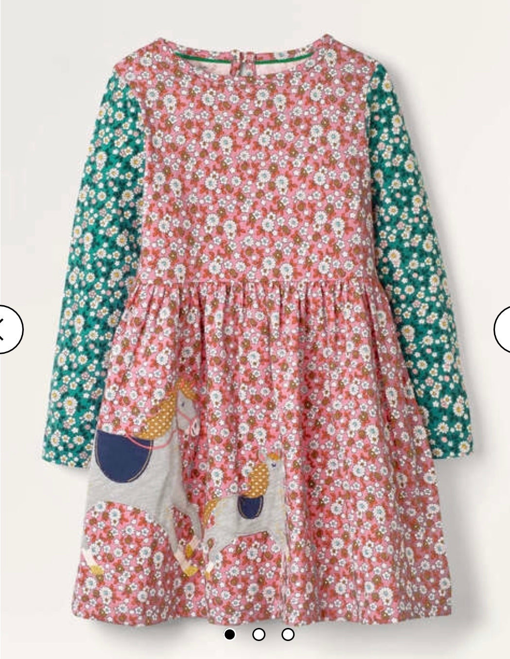 mini boden horse dress Toddler Girl's Mini Boden Kids' Floral Knit Dress, Size 3-4Y