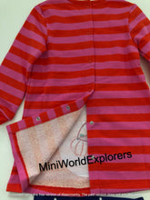 Load image into Gallery viewer, NWT Mini Boden Halloween Owl Stripe Sweatshirt Dress Set