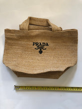 Load image into Gallery viewer, NEW Prada Raffia Woven Tote Bag