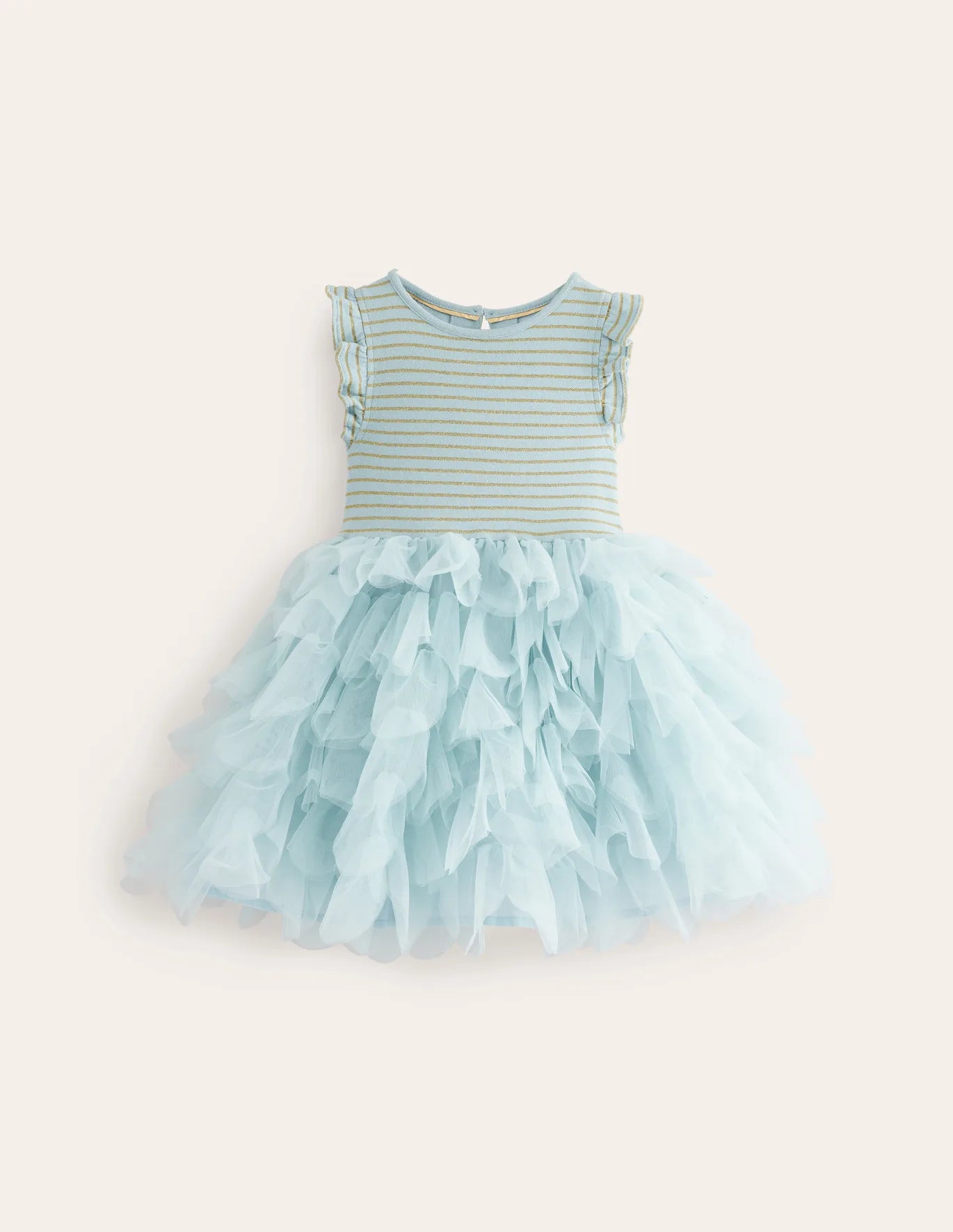 Boden Girls Vintage Blue Petal Skirt Tulle Dress