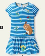 Load image into Gallery viewer, NWOT Mini Boden Short Sleeve Embroidered Dress