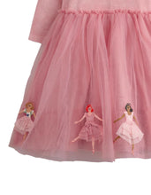 Load image into Gallery viewer, NEW Mini Boden Velvet Tulle Appliqué Dress