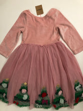 Load image into Gallery viewer, NEW Mini Boden Velvet Tulle Appliqué Dress