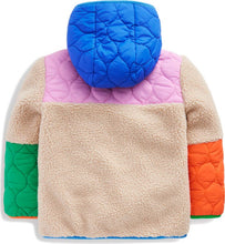 Load image into Gallery viewer, NEW Mini Boden Quilted Borg Fleece Hooded Jacket