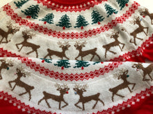 Load image into Gallery viewer, NWOT Boden Edie Holiday Fair Isle Crewneck Sweater (Size M) – Reindeer Mouth Detail Reduced