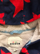 Load image into Gallery viewer, NWT Mini Boden Shaggy-lined Printed Hoodie(Minor Flaws)