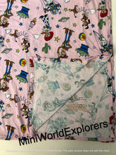 Load image into Gallery viewer, NWOT Little Sleepies Pink Toy Story Swaddle Blanket Wrap
