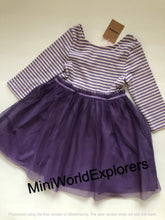 Load image into Gallery viewer, NWT Mini Boden Tilly Rib Jersey Tulle Dress